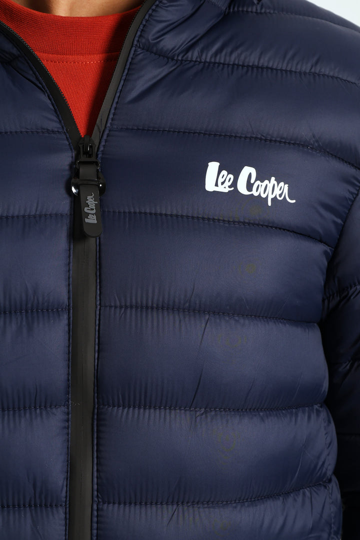 Billy Fur Lined Puffer Jacket - Navy