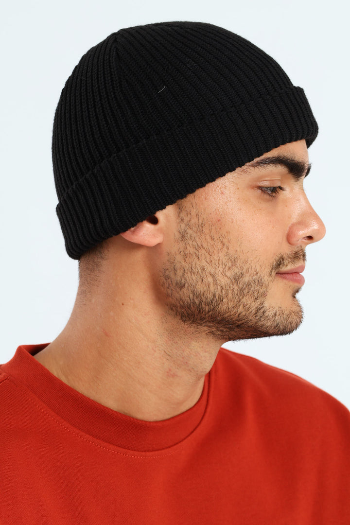 Fisherman Beanie - Black