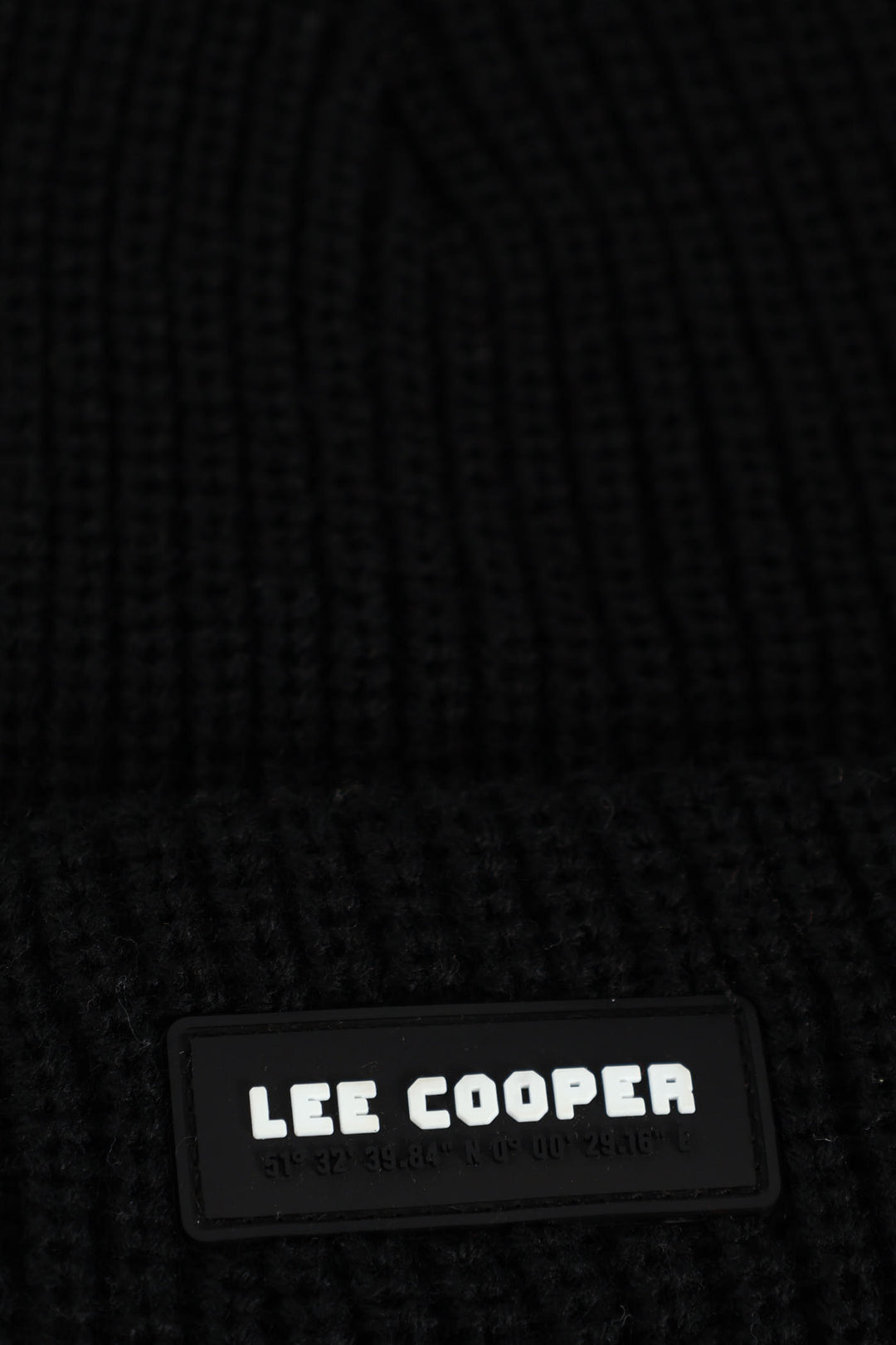 Iago Ribbed Beanie - Black