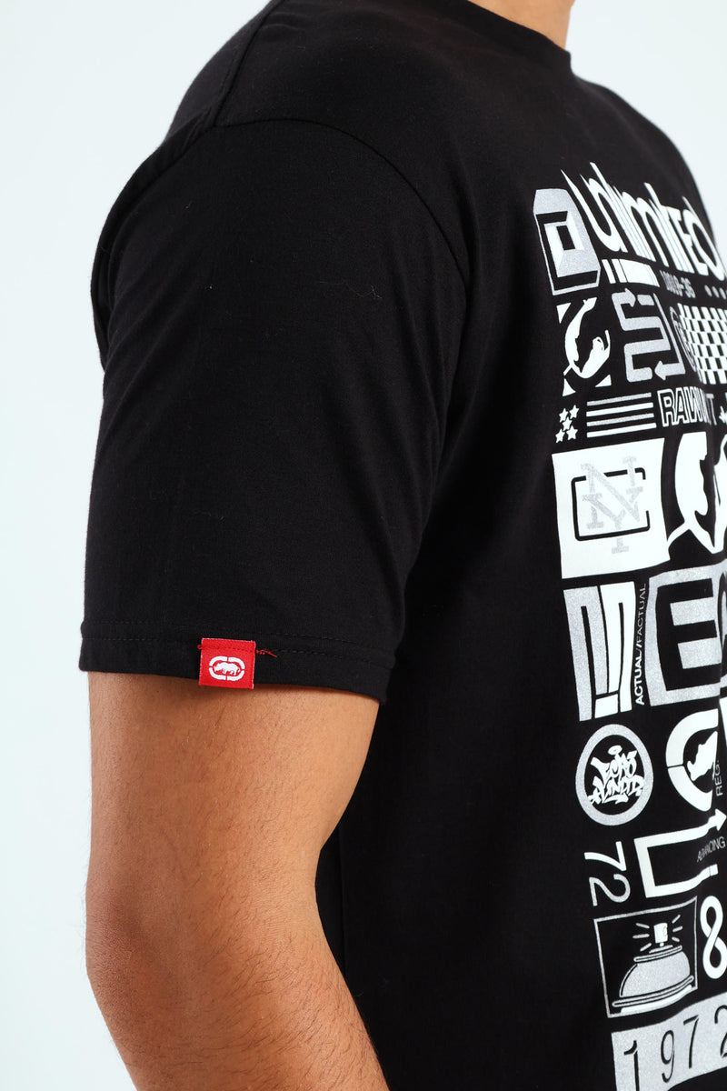 Unlimited Stacked Tee - Black
