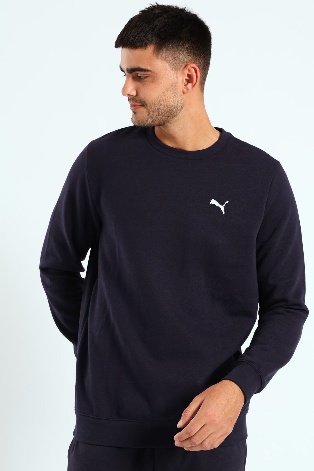 Essential Crew Fleece Top - Navy