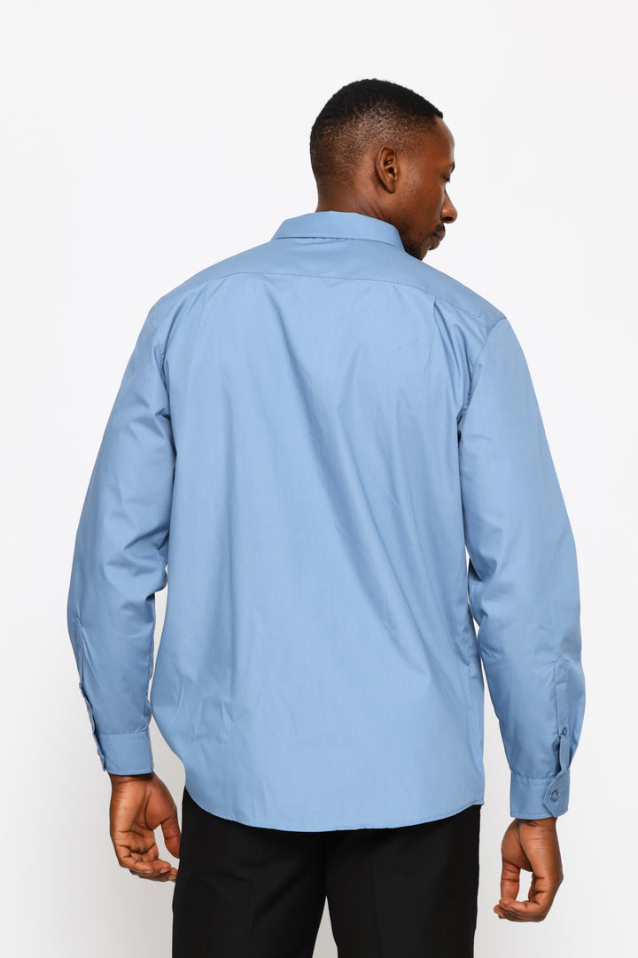 Regular Easy Care Long Sleeve Shirt - Airforce