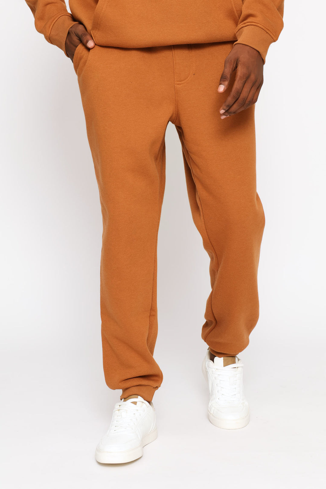 Basic Fleece Jogger - Brown