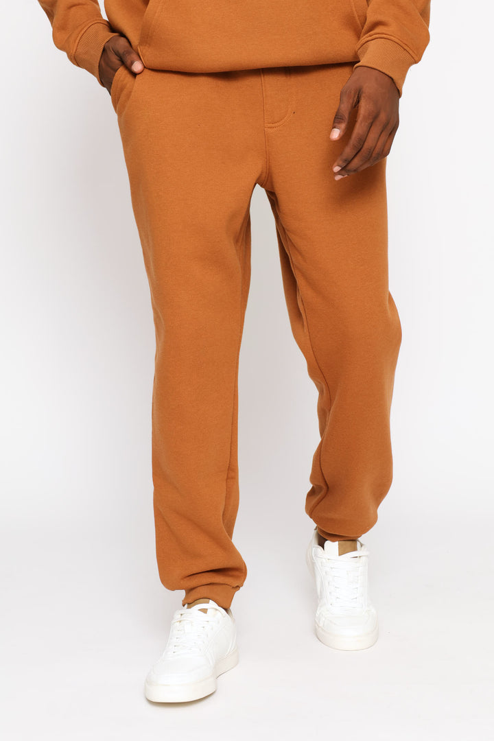 Basic Fleece Jogger - Brown