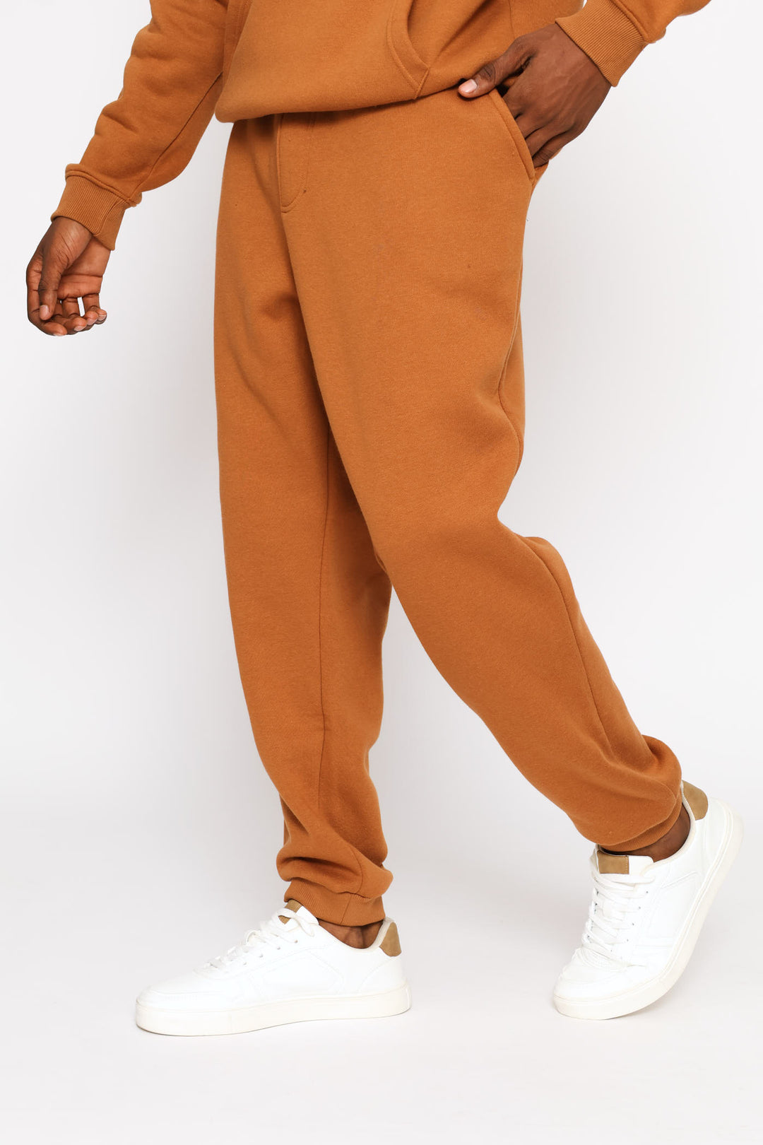 Basic Fleece Jogger - Brown