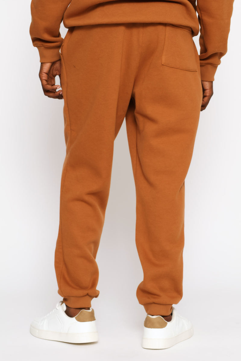 Basic Fleece Jogger - Brown
