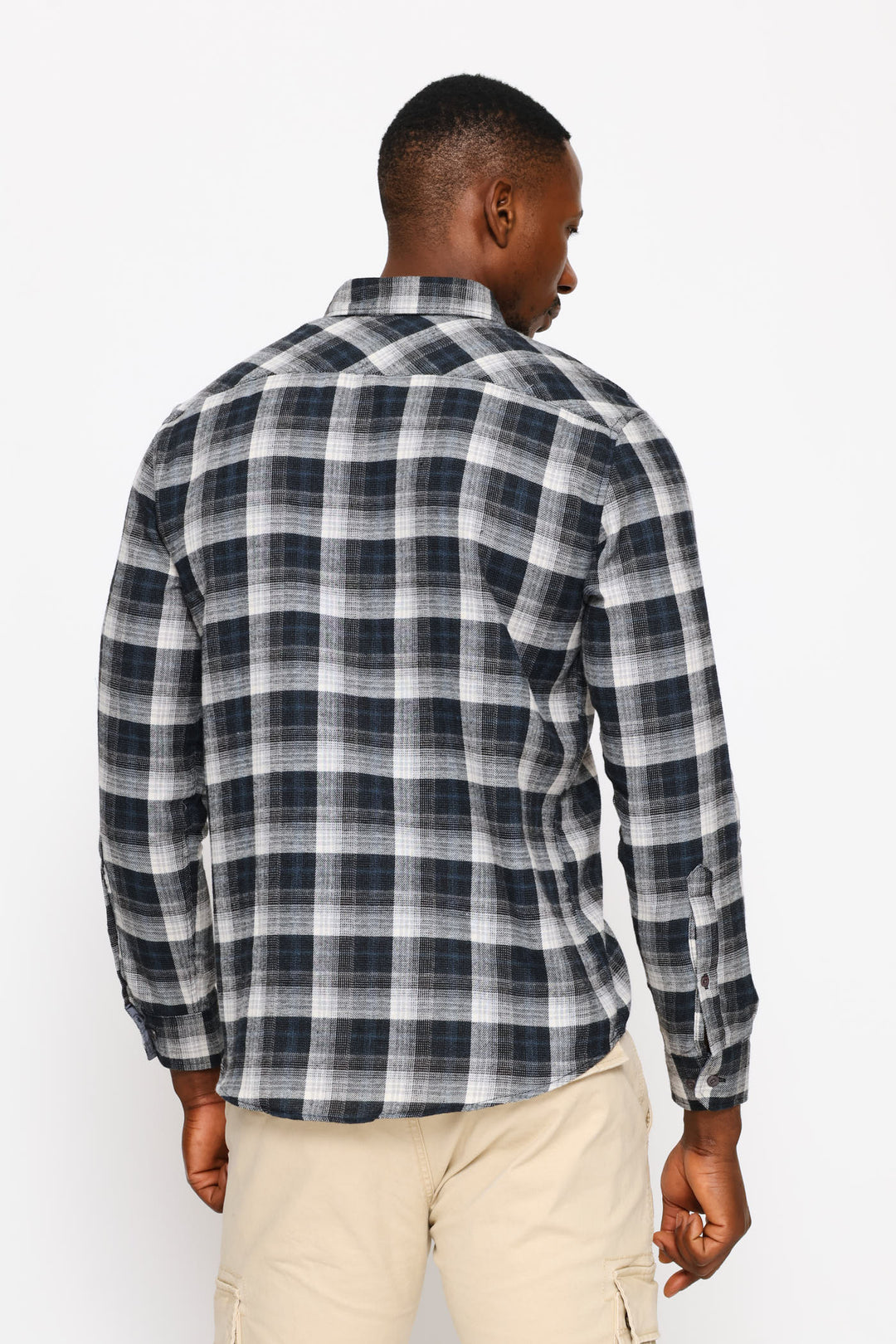Plaid Shirt - Ecru/Black