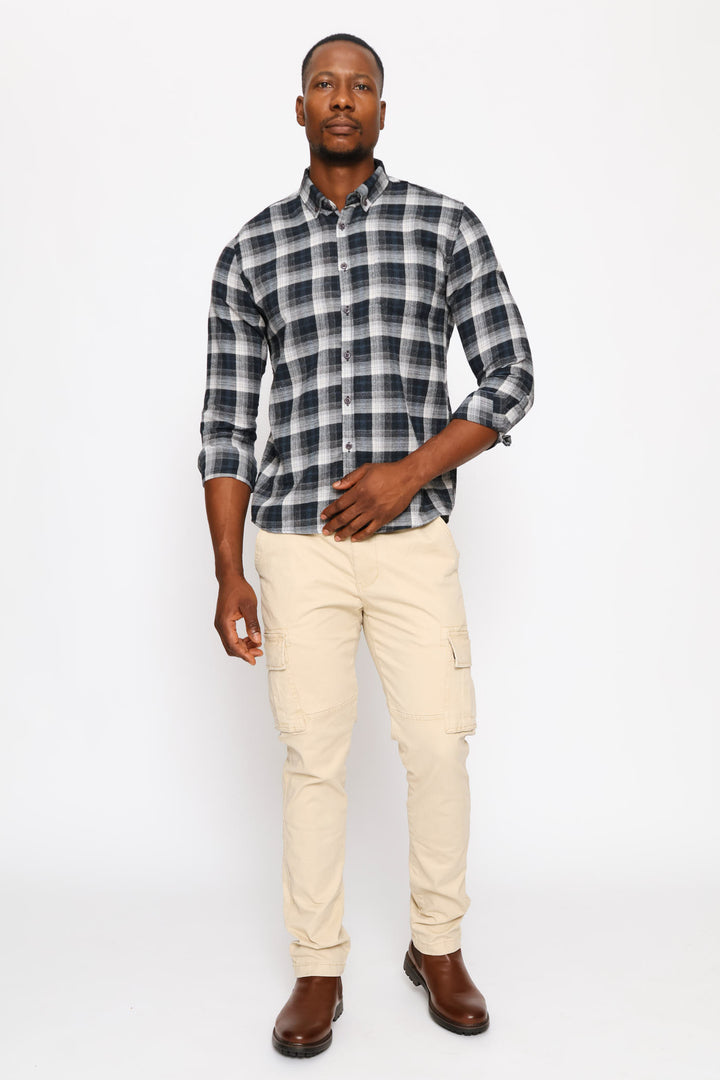 Plaid Shirt - Ecru/Black