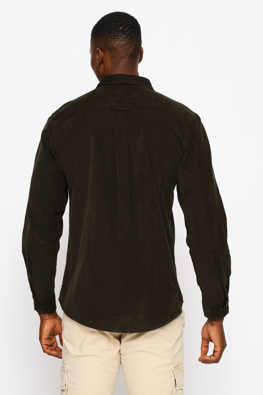 Long Sleeve Corduroy Shirt - Fatigue
