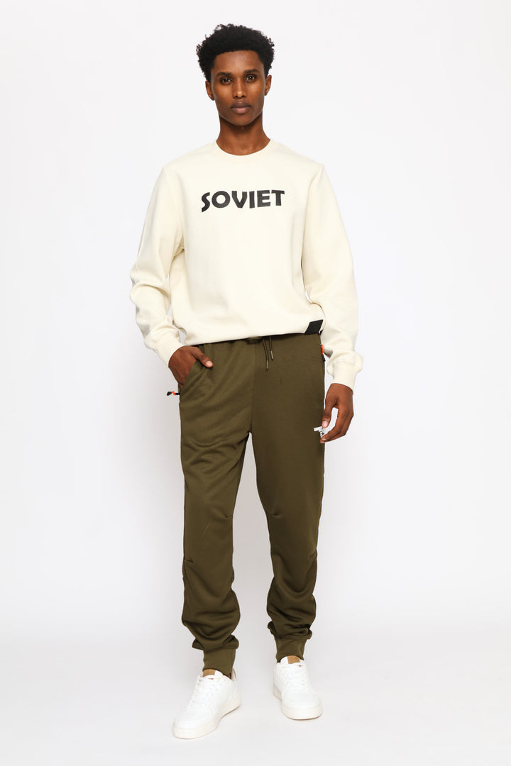 Zander Crew Tracktop - Bone
