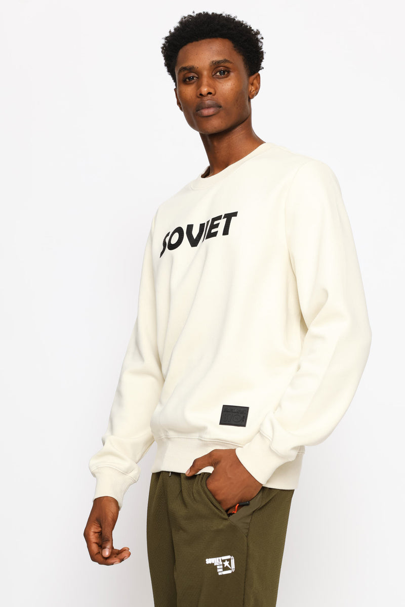 Zander Crew Tracktop - Bone