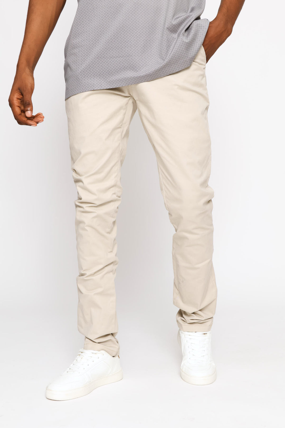 Maldini Slim Chino - Stone