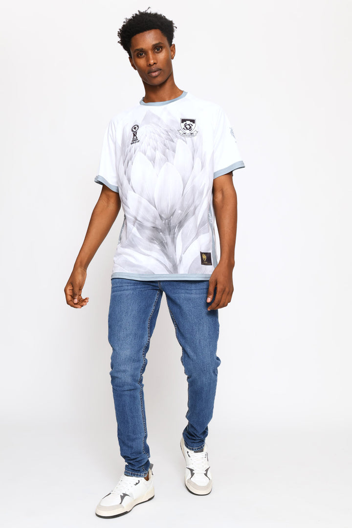 SA Supporters Soccer Stripe Tee - White