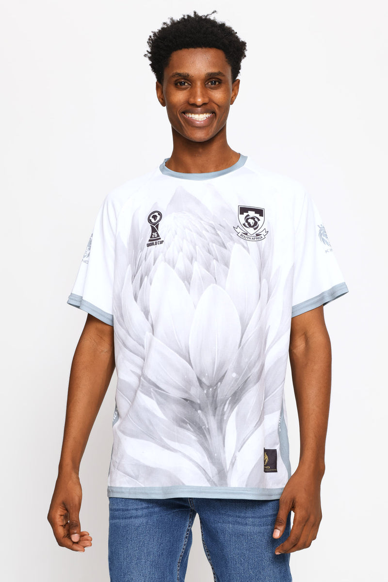 SA Supporters Soccer Stripe Tee - White