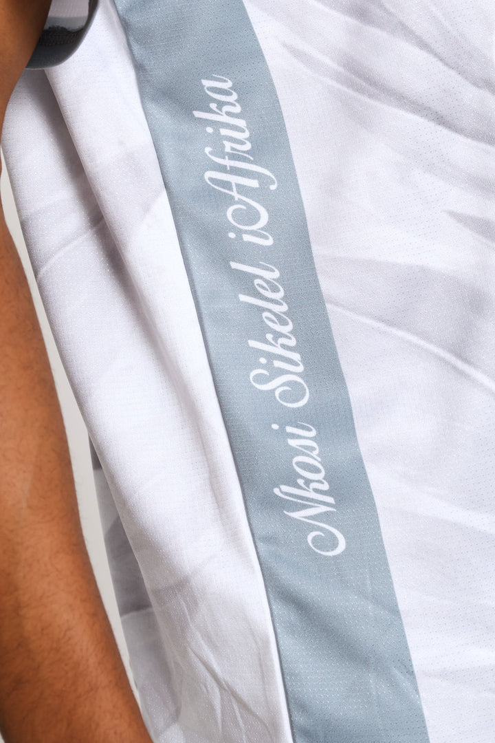 SA Supporters Soccer Stripe Tee - White