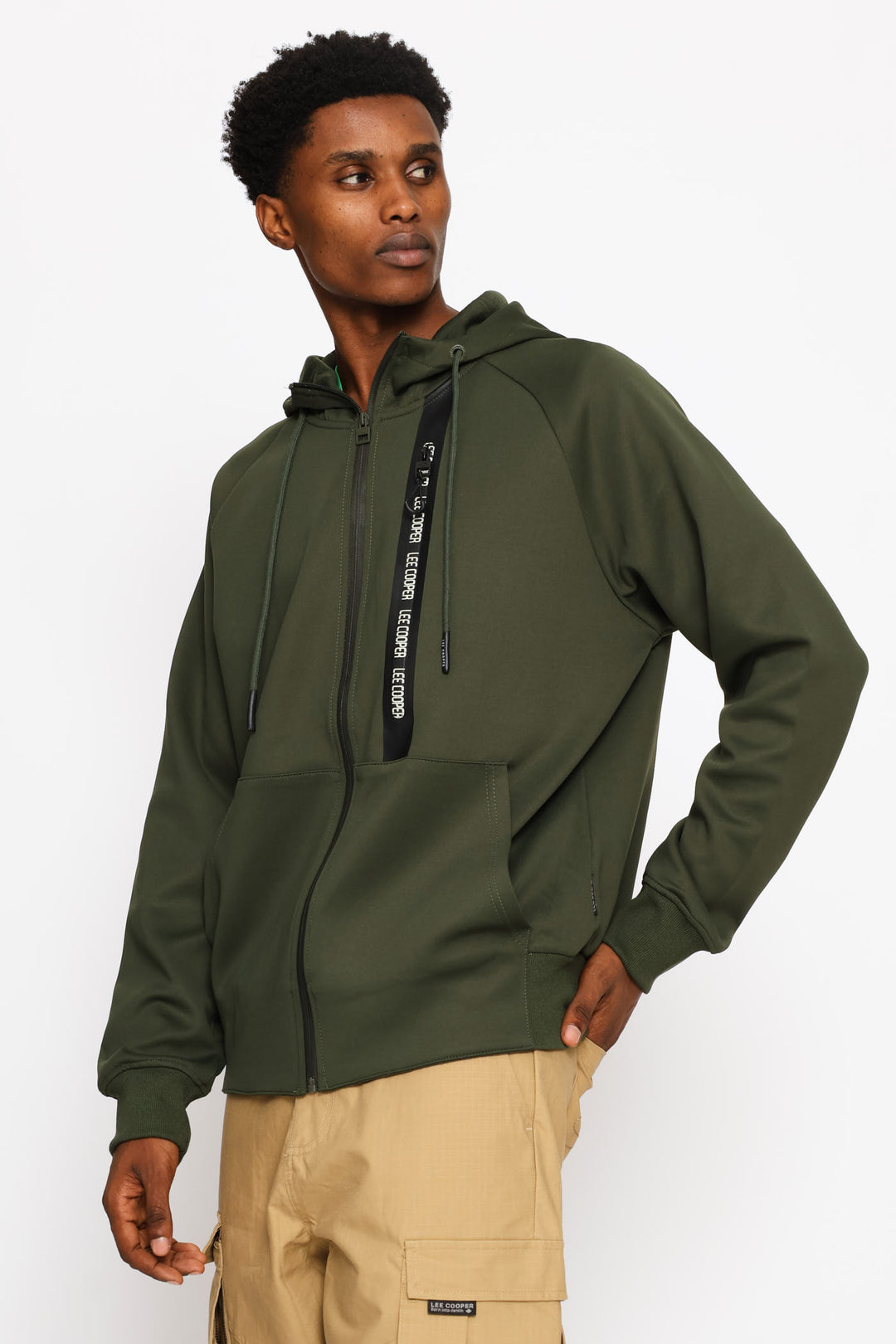 Benoit Zip Hoodie - Dark Green