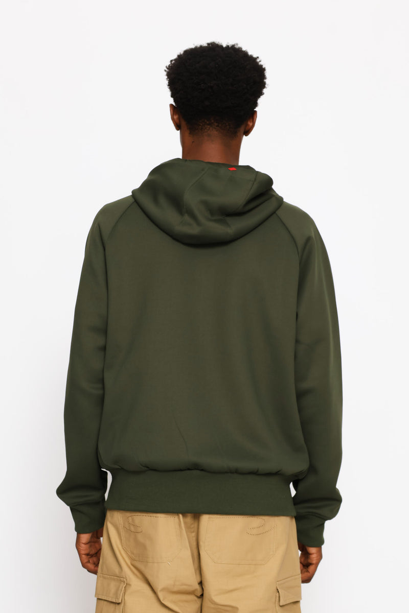 Benoit Zip Hoodie - Dark Green