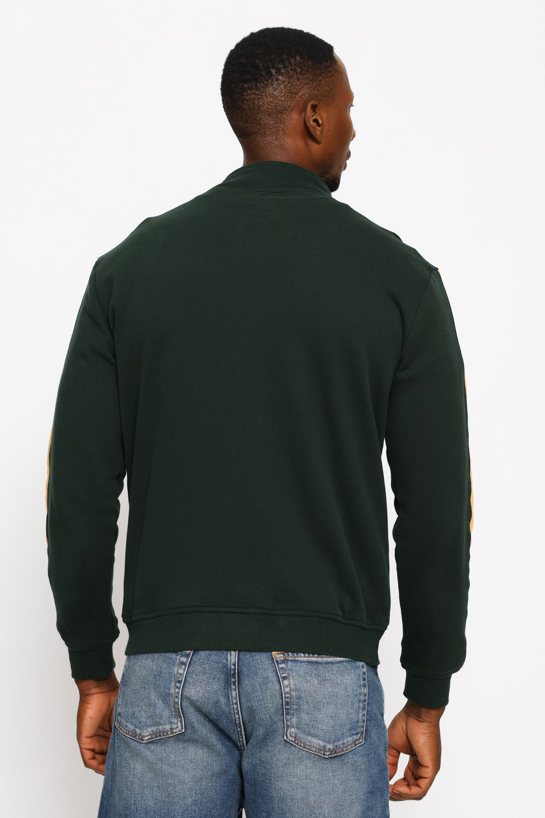 SA Supporters Zip Thru Fleece Top - Dark Green
