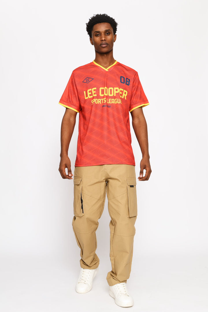 Nkanyezi Soccer Tee - Red
