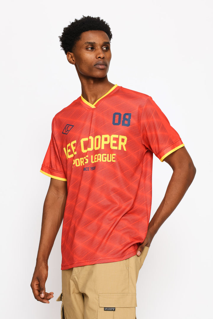 Nkanyezi Soccer Tee - Red