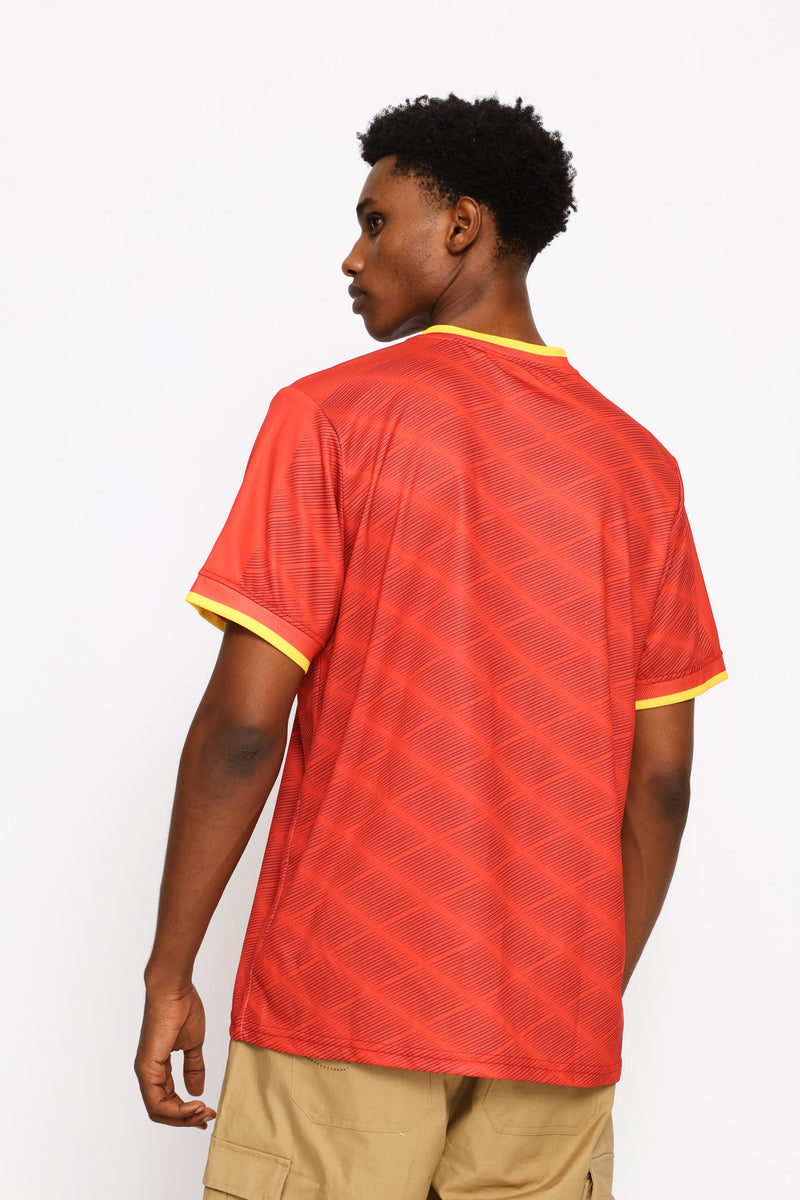 Nkanyezi Soccer Tee - Red