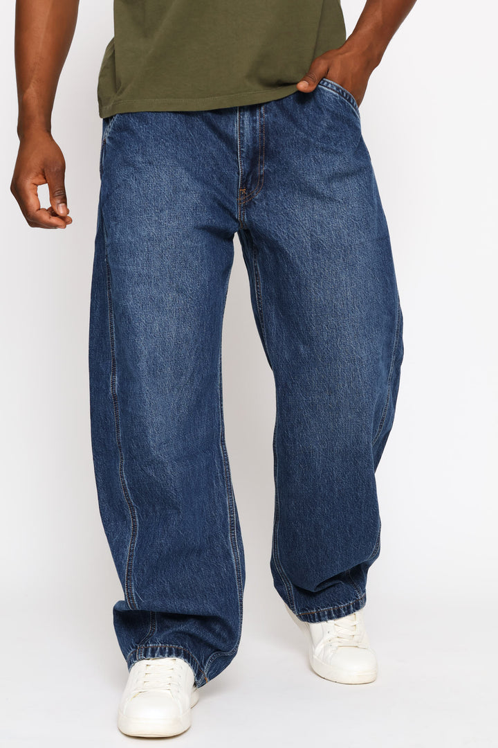 Max Volume Baggy Barrel Denim - Blue