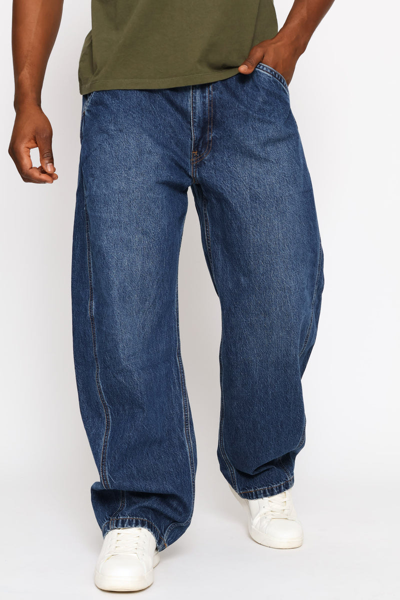 Max Volume Baggy Barrel Denim - Blue