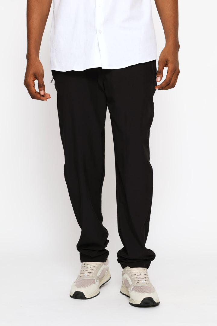 Zip Detail Trouser - Black