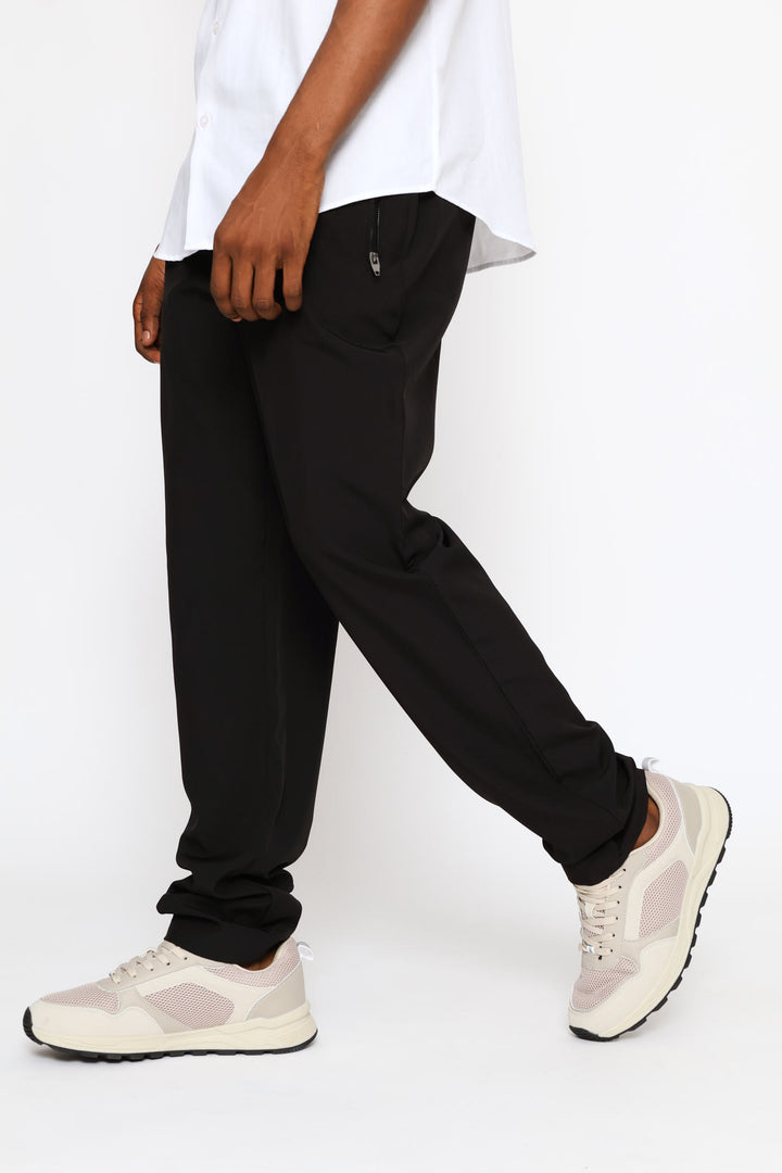 Zip Detail Trouser - Black