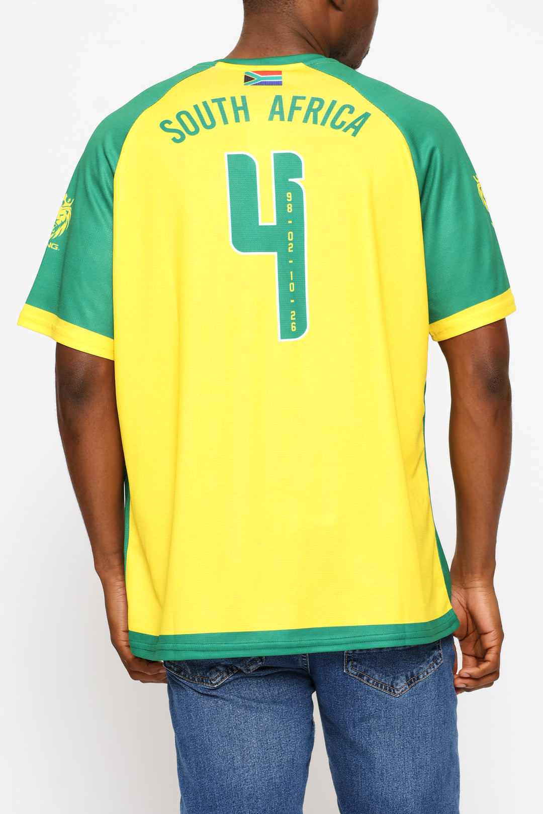 SA Supporters Soccer Stripe Tee - Yellow