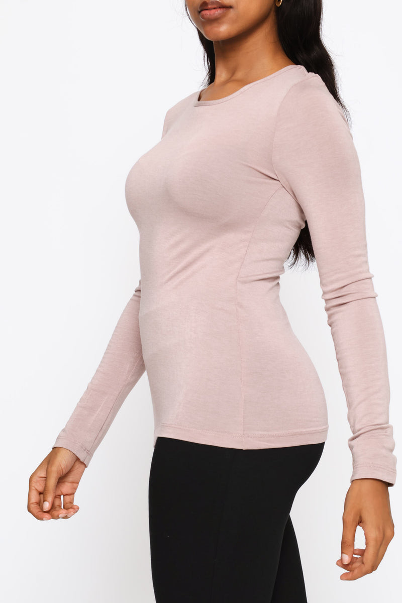 Long Sleeve Spencer Thermal - Pink