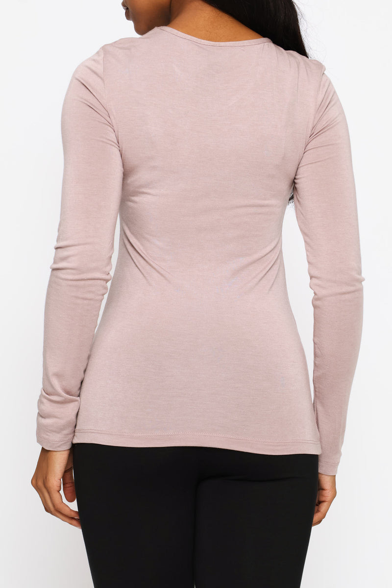 Long Sleeve Spencer Thermal - Pink