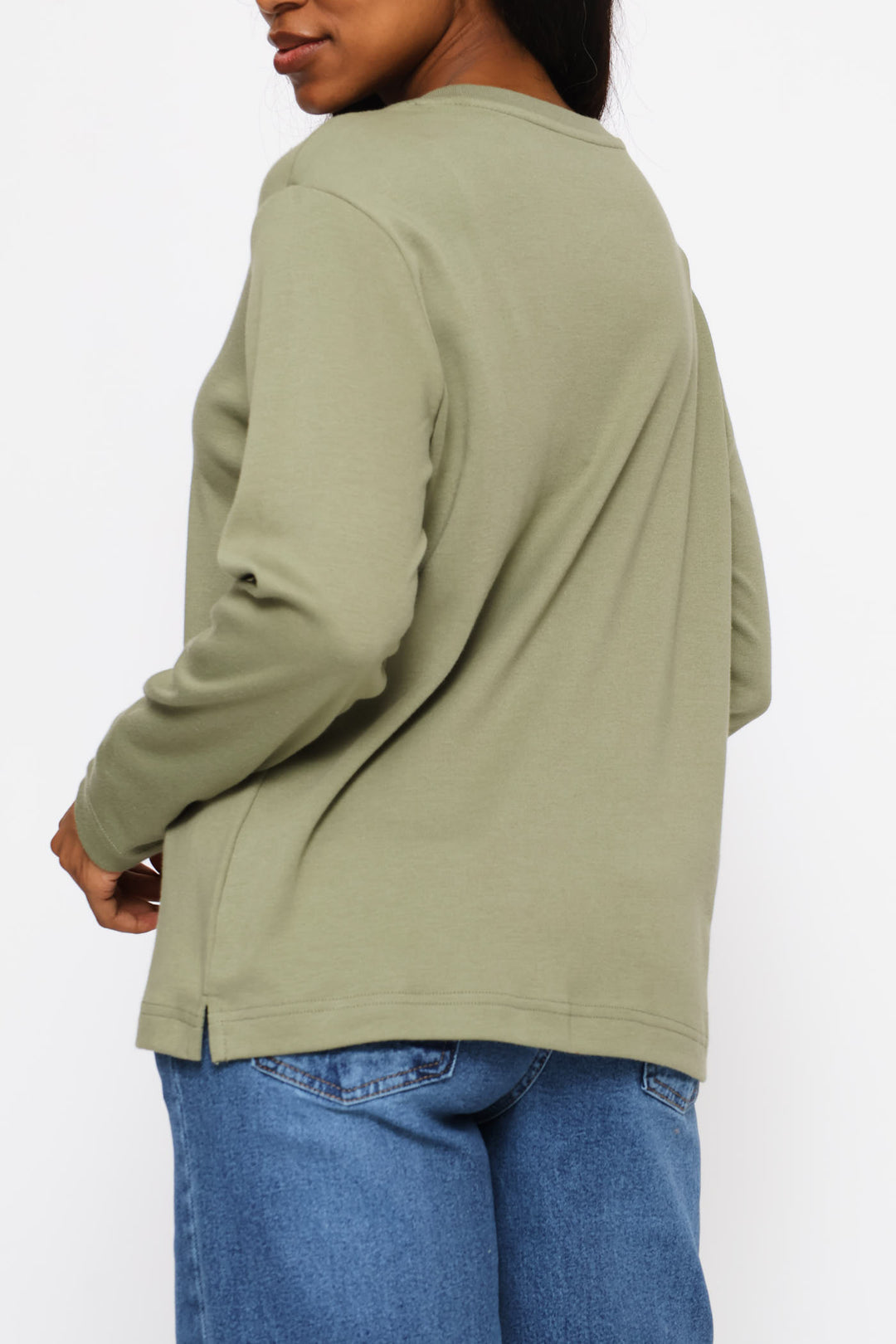 Interlock Boxy Crewneck - Fatigue