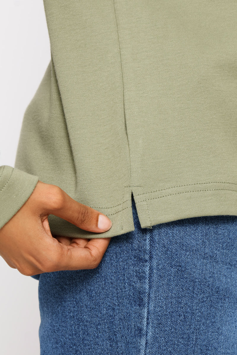 Interlock Boxy Crewneck - Fatigue
