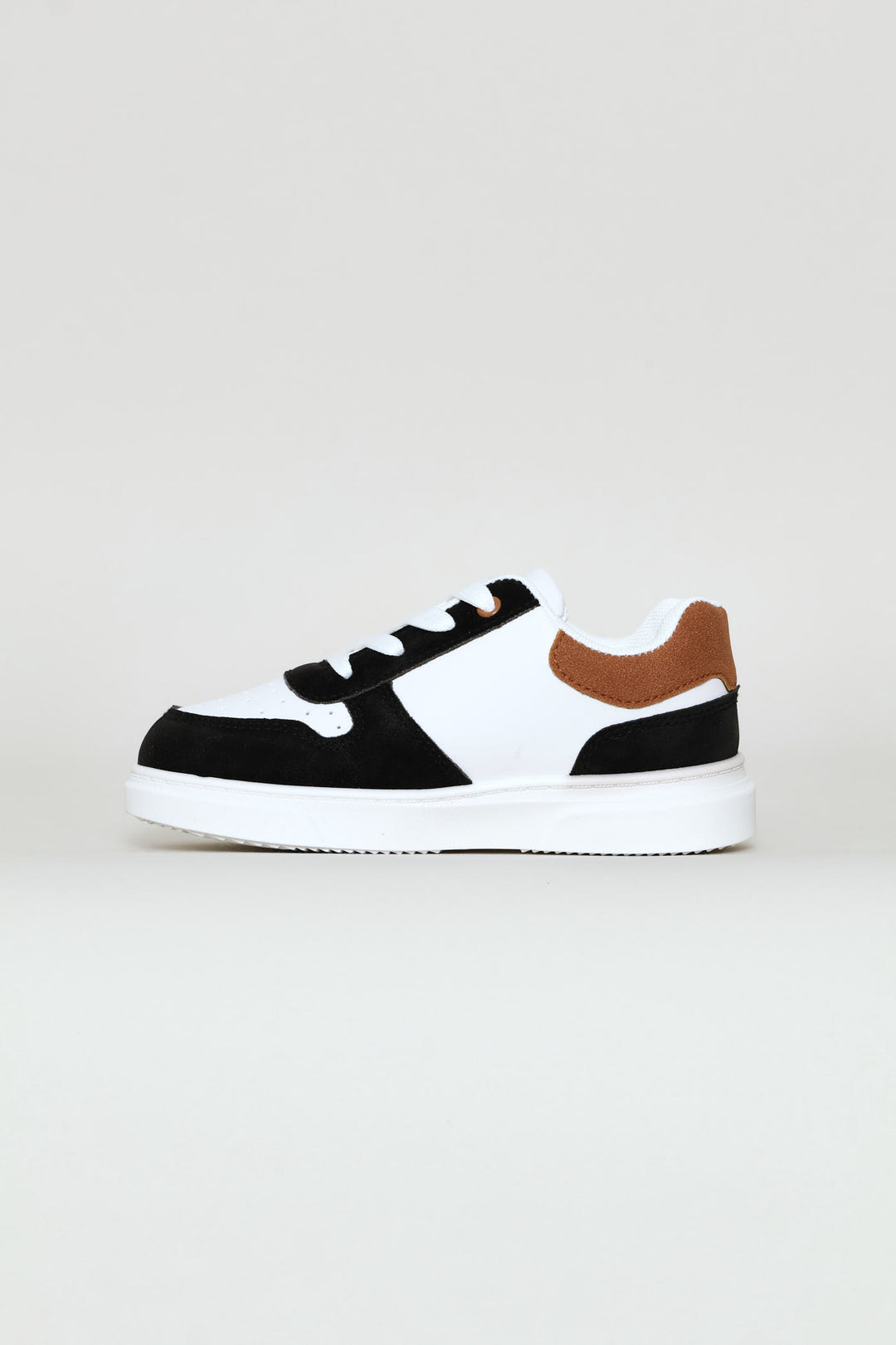 Pre-Boys Society Sneaker - White/Mocha