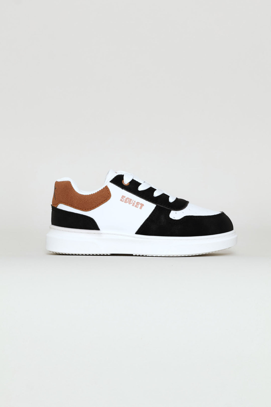 Pre-Boys Society Sneaker - White/Mocha