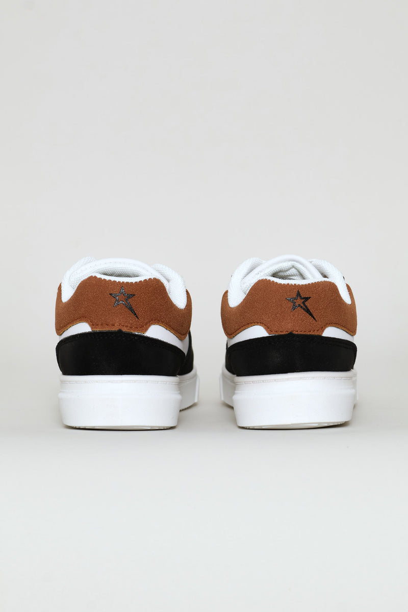 Pre-Boys Society Sneaker - White/Mocha