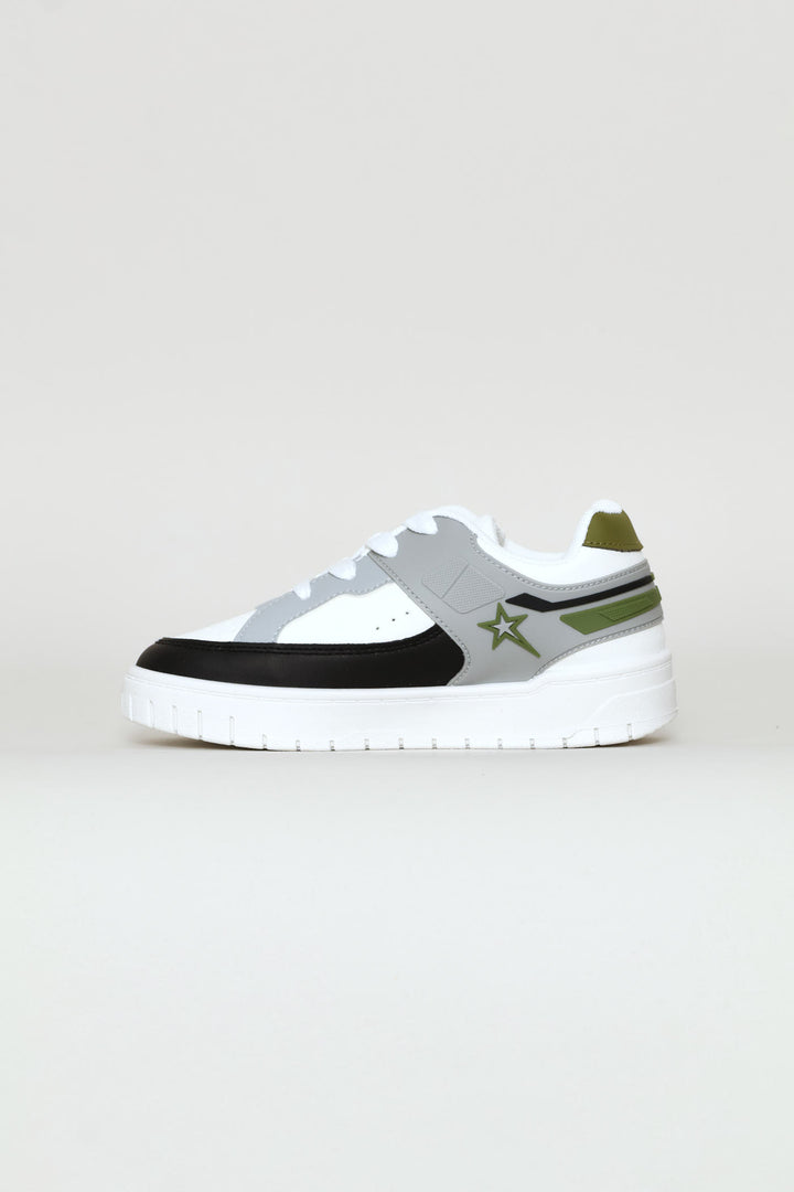 Pre-Boys Addison Sneaker - White
