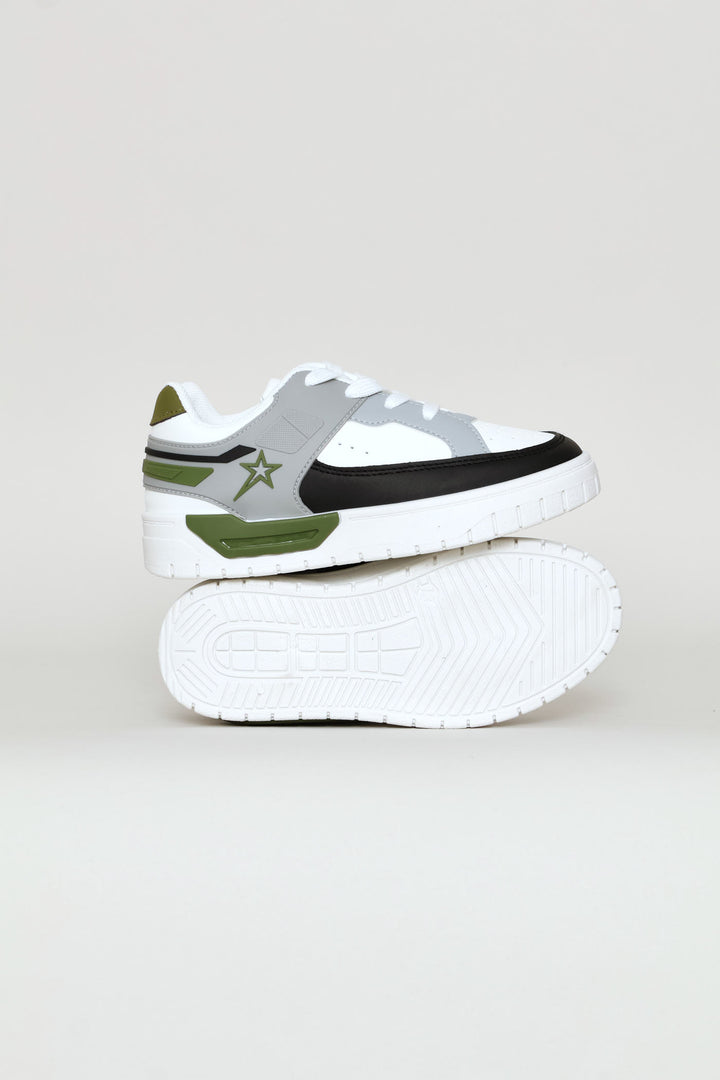 Pre-Boys Addison Sneaker - White