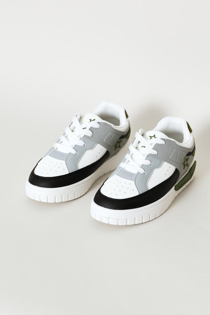 Pre-Boys Addison Sneaker - White