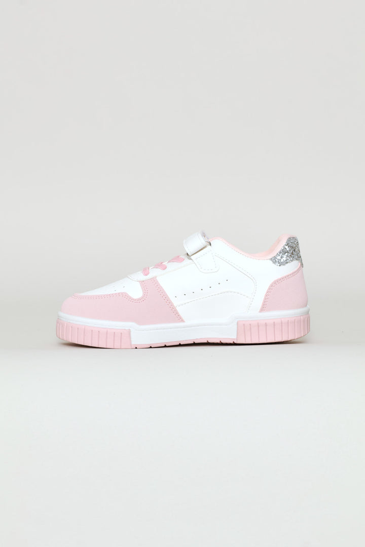 Girls Aero Sneaker - White/Pink