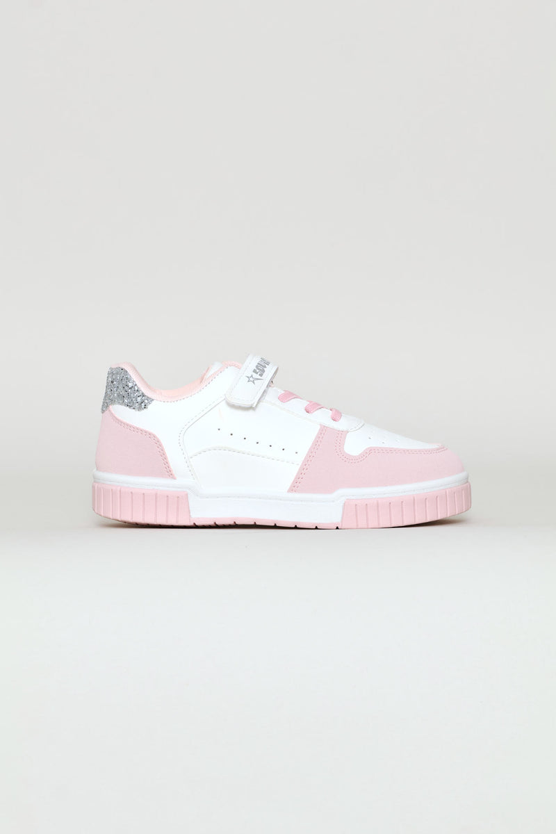 Girls Aero Sneaker - White/Pink