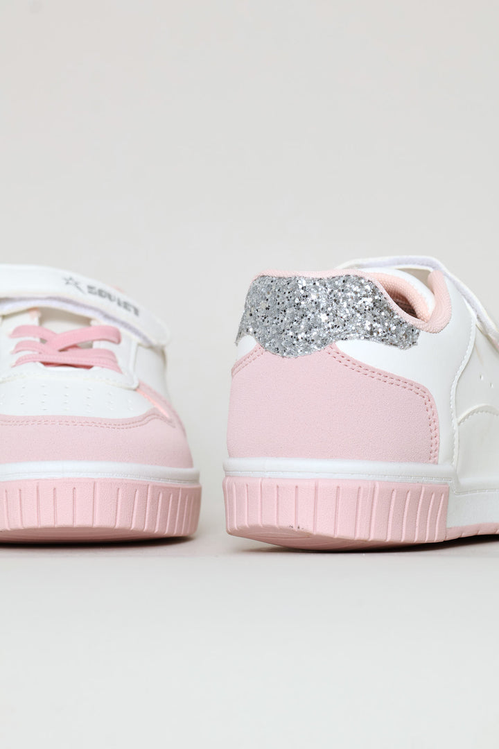 Girls Aero Sneaker - White/Pink