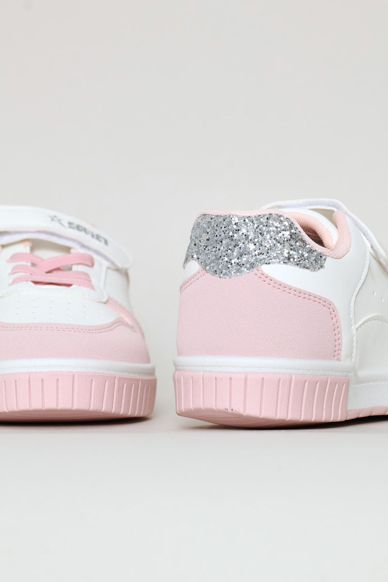 Girls Aero Sneaker - White/Pink