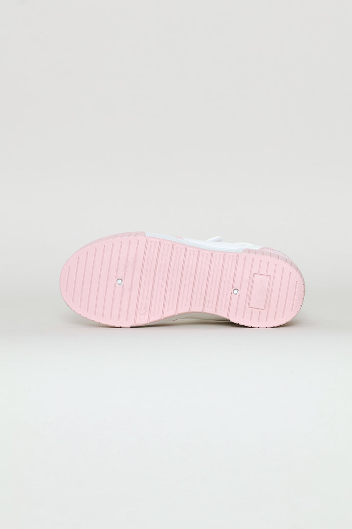 Girls Aero Sneaker - White/Pink