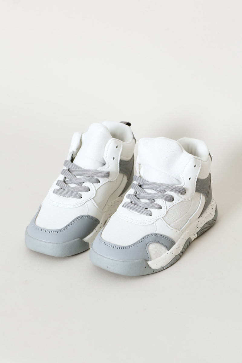 Boys Hitop Sneaker - Grey