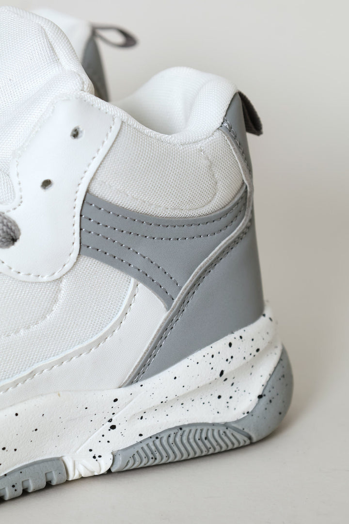Boys Hitop Sneaker - Grey