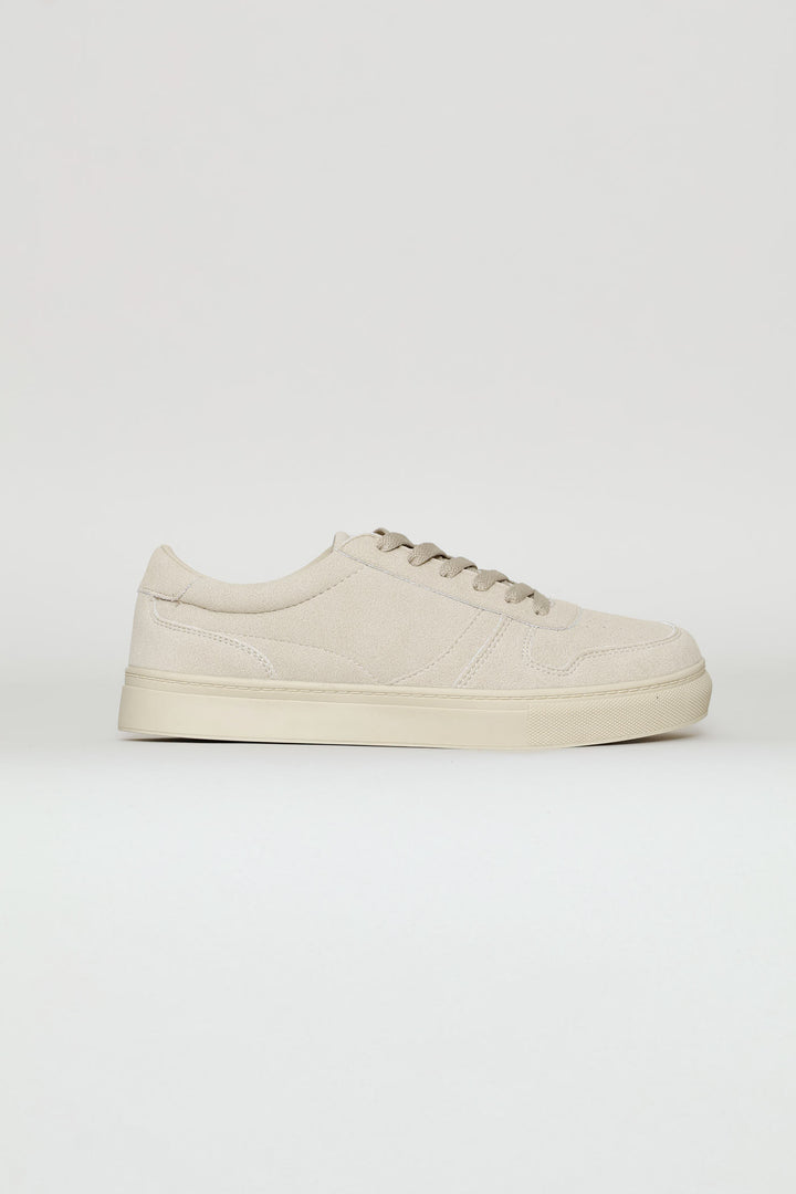 Lace Up Mono Sneaker - Stone