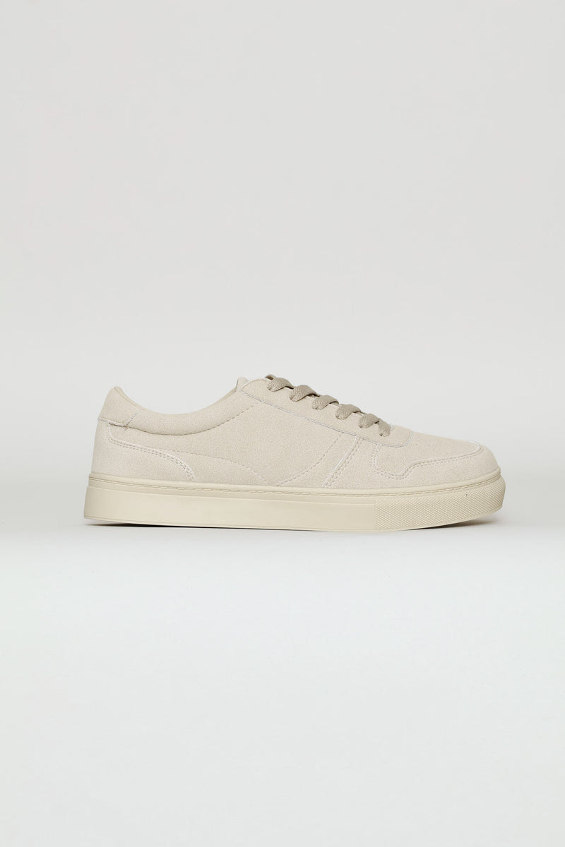 Lace Up Mono Sneaker - Stone