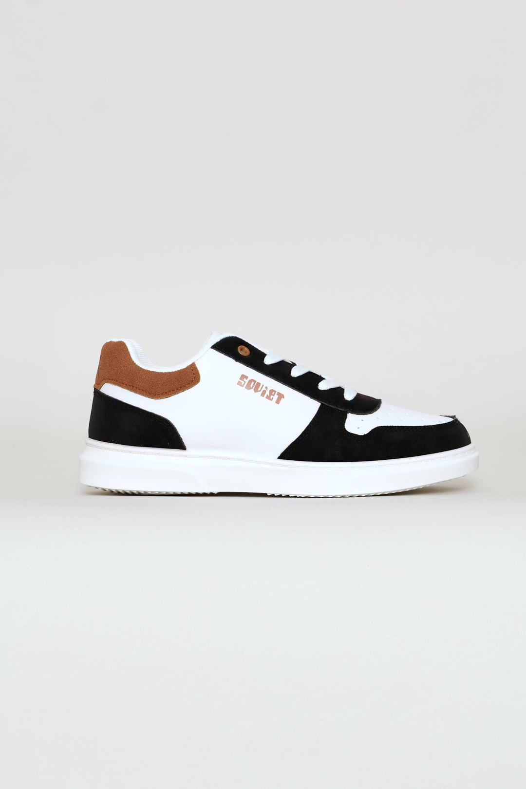 Boys Society Sneaker - White/Mocha